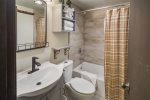 Second bathroom with Shower/tub combo